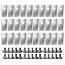 30Pcs Replacement Blades with Screws for   Robotic Lawnmower Blades Replacement Cutting Blades and Bolts B