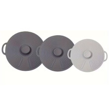Set di 3 Coperchi In Silicone per Pentole, Coperchi Universali per Ciotole Alimentari, Set di Coperchi Antigoccia per Forni A Microonde.