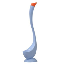 Juego de Cepillo de Inodoro con Mango Largo en Forma de Cisne con Soporte, Cerdas Densas, Herramienta de Limpieza de Baño con Diseño de Dibujos