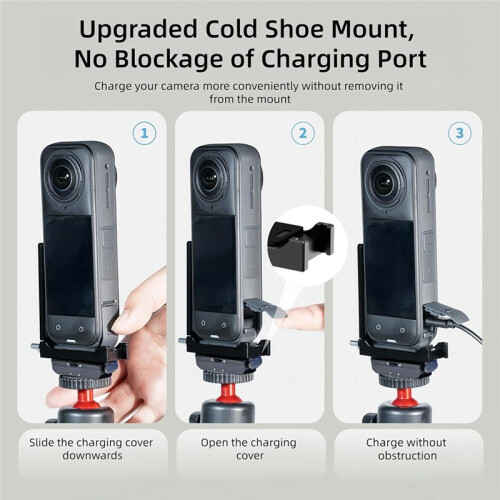 L-Shaped Stand Compatible for  X5, L-Shaped Aluminum Quick-Release Mount, Horizontal/Vertical Shooting 2