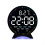 LED Digital Desk Clock with Multi-Color Ambient Light, Auto Dimmable Desktop Timer with Week Date Display & USB Cable 1