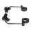 7/8" 22mm Universal Motorcycle Windshield Mount Bracket Handlebar Wind Screen Clamp 4