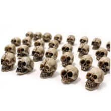 20 Figurines de  Crânes, Têtes de Crânes Miniatures pour Halloween, Décoration de Jardin et D'Aménagement Paysager sur le Thème des Fêtes