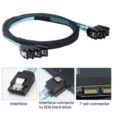 Data Cable, to 7 Pin HDD Data Cables, /SAS Cable for Server,Bitcoin Miner Computer, CD DVD Drive