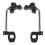 7/8" 22mm Universal Motorcycle Windshield Mount Bracket Handlebar Wind Screen Clamp 8