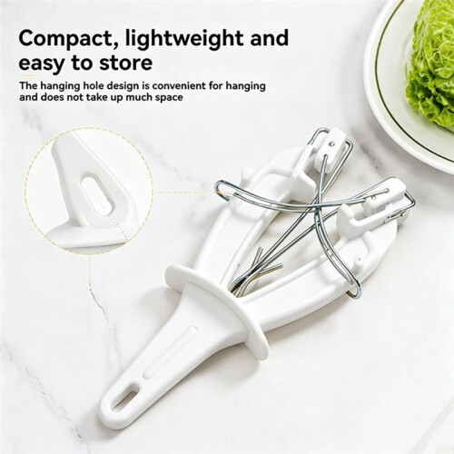 Knife Sharpener Rod, Sharpening Steel, Kitchen Knife Honing Tool, Handheld Sharpener for Home Restaurant Use White 2