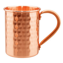 400ml Vintage Pure Copper Cup, Thickened Hammer Texture Copper Milk Coffee Mug, Handcrafted Tea Tumbler Drinkware