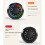 Rechargeable Magnetic Rotating Visual Timer, LED Color Light Countdown Timer, 1-60 Minutes Rotation  Manager 9
