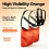 2 Pack Adjustable Goat Aprons, Anti-Breeding & Ram Control, High Visibility Bright Orange 5