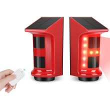 Solar Powered Infrared Alarm with Human Body Sensor - 110dB Waterproof Outdoor PIR Motion Detector Anti-Theft System Kit