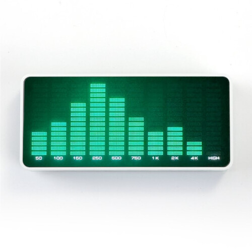 Music Spectrum LED Pickup Rhythm Analyzer Audio + Microphone Dual Input Type-C Power Audio Level Indicator A 2