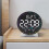 LED Digital Desk Clock with Multi-Color Ambient Light, Auto Dimmable Desktop Timer with Week Date Display & USB Cable 7