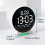 LED Digital Desk Clock with Multi-Color Ambient Light, Auto Dimmable Desktop Timer with Week Date Display & USB Cable 3