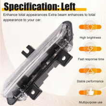 New Left Front Bumper LED Daytime Running Light Signal Lamp Day Light 266059493R for Captur Clio 4 2012-2015