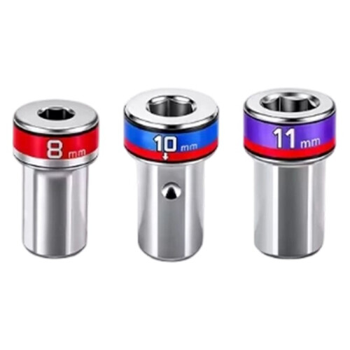 Universal Joint Swivel Socket Adapter Hex Socket Extension Bar Quick Release Converter Tool for Power Drill Screwdriver 2