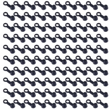 100 Pack Rubber Brake Bleeder Screw Cap Covers Dust Protectors with Tether for M6 M8 Grease Zerks Cars Motorcycles