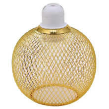 Abat-Jour en Fil de Fer Ajouré, Style Cage Décorative, pour Suspension, Luminaire D'Intérieur, Couleur Or