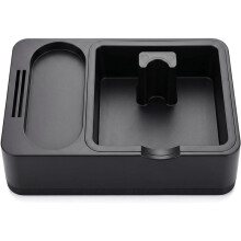 Coffee Tamper Station,Espresso Knock Box,Detachable ABS Coffee Knock Box &Knock Box Espresso,for 51/53/58mm Portafilters