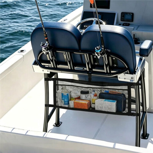 Boat Storage Bag Mesh Suspended Organizer Adjustable Boat  Tackle Holder Travel Accessories