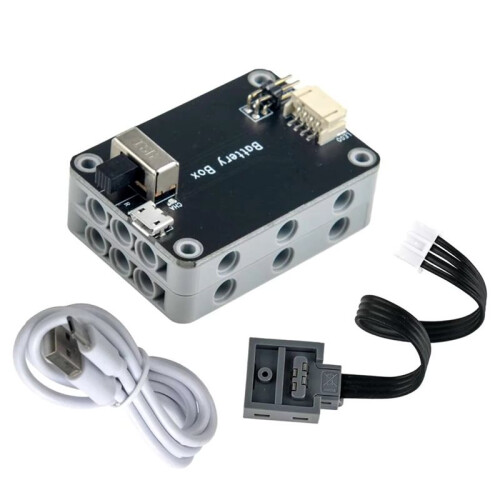 MOC Rechargeable 9V Battery Box Power Output Support M/L/XL Motor Forward/Reverse Control for Building Block