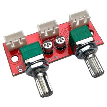Two Way Dual Channel Stereo Passive Audio Mixing Board 2.54mm Pin Socket 2 Way Input 1 Way Mixed Output Signal Mixer