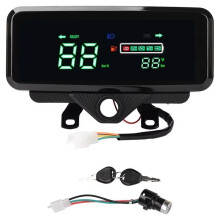 Electric Vehicle Trike Meter Electric Motorcycle Liquid Crystal Display Assembly Mileage Meter 48V 60V 72V