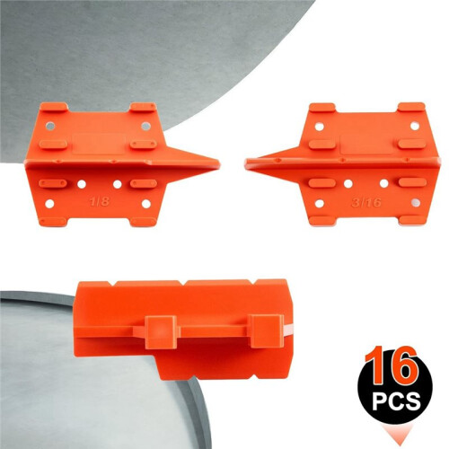 16Pcs Deck Spacers 1/8 and 3/16 Inch Board Spacing Edges Tool, Fastener Alignment Guide Tools for Pressure Treated 2