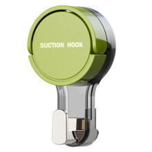Strong Vacuum Suction Hooks Traceless No-Drilling Adhesive for Home Bathroom Kitchen Door Back Toilet Area Green