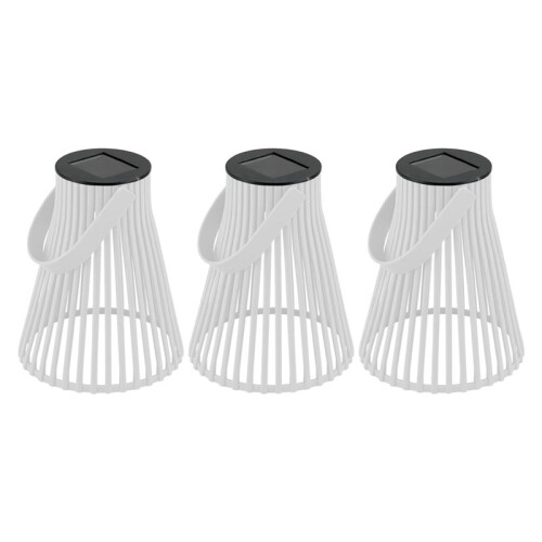 Solar Garden Lantern, Decorative Outdoor Post Light with Scenic Effect, Automatic -, IP44 Waterproof White
