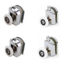 4 Single Top Bottom Shower Door Rollers 23mm