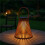 Solar Garden Lantern, Decorative Outdoor Post Light with Scenic Effect, Automatic -, IP44 Waterproof Orange 6