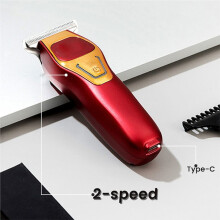 Professioneller Haarschneider für Herren, -Haartrimmer mit USB-Anschluss, Kabellos, Grün