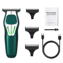 Professional Hair Clipper for Men Shaved Hair Trimmer Machine USB Cordless Hair Cutting Machine Green