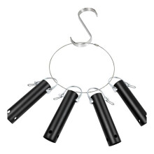 Support D'Outils de Piscine 4 Pièces, Rack de Rangement pour Équipements de Nettoyage de Piscine avec Anneau Verrouillage pour Filet à Feuilles,
