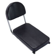 Electric Bike with Backrest - Thick Sponge Cushion, Ergonomic Design, Easy Installation Black