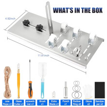 16 PCS Upgraded Glass Bottle Cutter Kit Glass Bottle Cutting Tool for Round Wine Beer Champagne Liquor Bottles