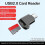 Type-C 2.0  TF Card Reader External Storage Portable USB-C Adapter Compact and Stretchable Design for Data Transfer 4