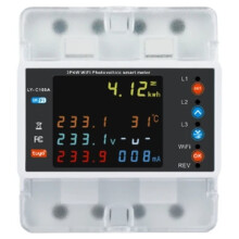 Tuya WiFi 4P 100A Three Phase Meter Bi-Directional Auto-Reclosing Relay for Life