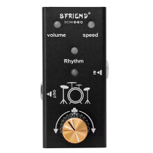 BFRIEND Guitar Effect Pedal with 55 Rhythm Patterns Speed and Volume Control for Electric Guitar Bass Drum Machine Pedal