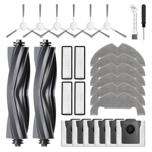 24Pcs Replacement Accessory Kits for  D10  Gen 2 Brush Dust Bag Filter Roller Mop Replacement Parts