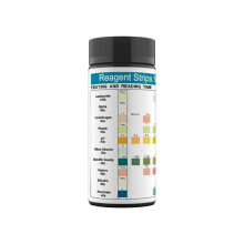 10 Parameter Urinanalysereagenzstreifen Leukozyten Protein PH Urin Gesundheitsüberwachungsprüfer für zu Hause Klinische Selbstprüfung