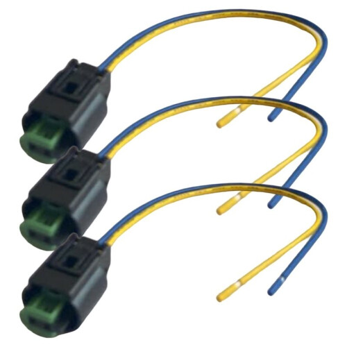 3Pcs 2 Pin Car Air Temp Reverse  Plug Wire Harness Waterproof Electronic Connector