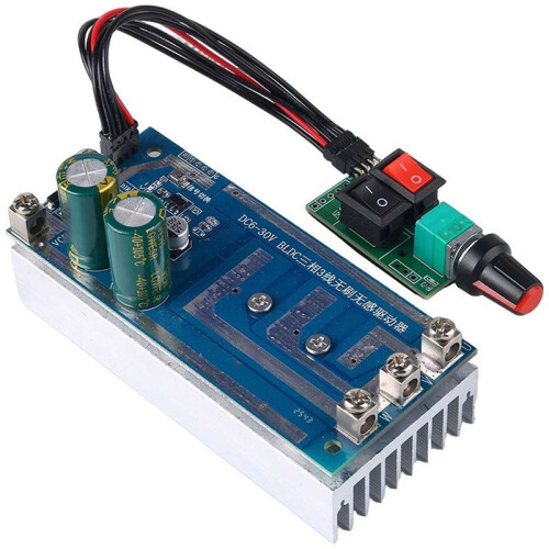 750W Sensorless BLDC Motor Driver Board DC12V 24V 30V Three Phase Brushless  Motor Speed Controller  Motor Governor