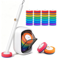 Disposable Toilet Brush, Toilet Cleaning Brush, Each Handle with 35 Refill Heads, Clean Bathroom, Tub, Floor