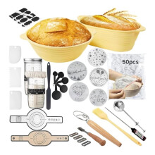 Set de Cuisson de Pain au Levain - Kit Complet D'Outils de Fabrication de Pain, Ensemble D'Outils de Panification pour les Passionnés de Pain