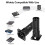 3pin XLR Male to XLR Male Panel Mount Adaptor Chassis Lock Socket Connector for D Panel Mounting 1
