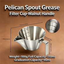 Espresso-Filterbecher - Entfernt 90% Kaffeefette 90ml Edelstahl (Silber) 304 Lebensmittelqualität, 3,04oz Kaffeefilterkorb