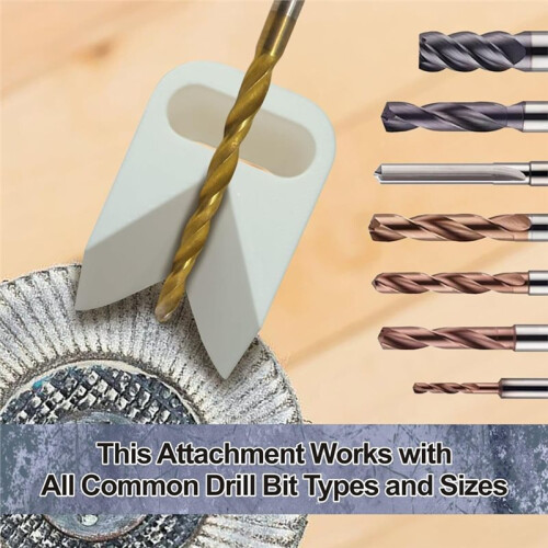 Purpose Drill Bits Sharpener for All Bits, Handheld Drill Bit Sharpening Attachment Drill Grinder Grinding Guide Tool 2