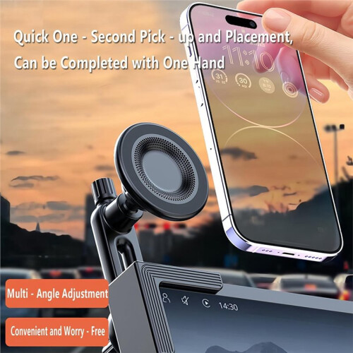 Car Phone Holder with Magnetic Suction Cup, for  Mount for  and Android Cases (Black) 1