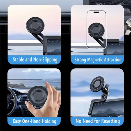 Car Phone Holder with Magnetic Suction Cup, for  Mount for  and Android Cases (Black) 2